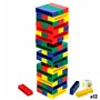 Blocs de construction Colorbaby 5 x 1 x 1,5 cm (12 Unités) (61 Pièces)