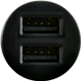 Mini base USB de chargeur allume-cigare de 2A noire