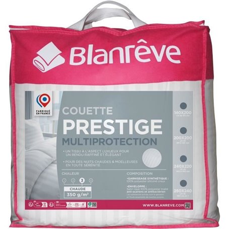 Couette 200x200 cm BLANREVE PRESTIGE Multiprotection - 100% Polyester 