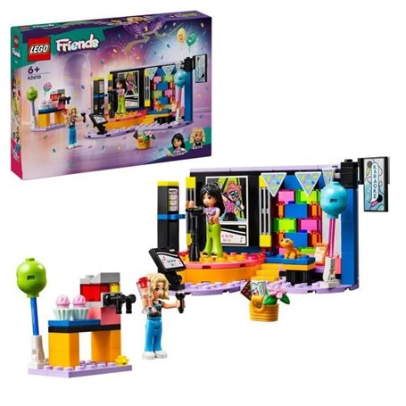 LEGO 42610 Friends Le Karaoké. Jouet Musical avec Poupées et Figurines