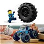LEGO 60402 City Le Monster Truck Bleu. Jouet Camion Tout-Terrain et Mi