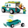 LEGO 60403 City L'Ambulance de Secours et le Snowboardeur. Jeu Enfants
