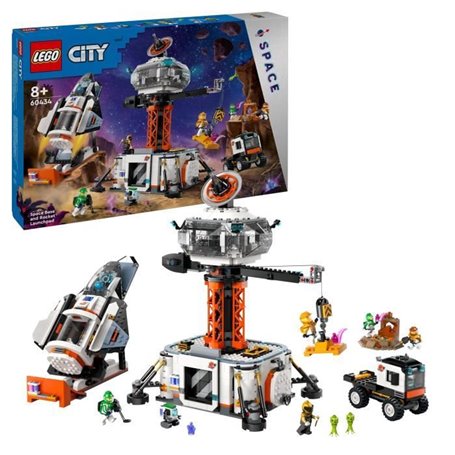 LEGO 60438 City La Station Spatiale et la Base de Lancement de Fusées.