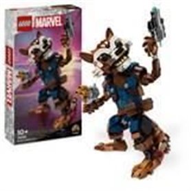 Playset Lego 76282 Rocket y Bebé Groot LEGO 76282 Marvel Rocket et Bébé Groot. Jouet pour Enfants. Film Les G