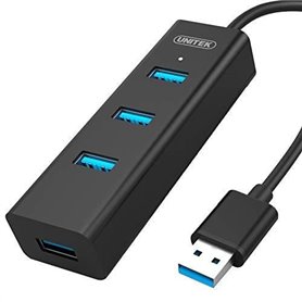 Unitek Y-3089 Hub 4 Ports USB 3.0 Noir