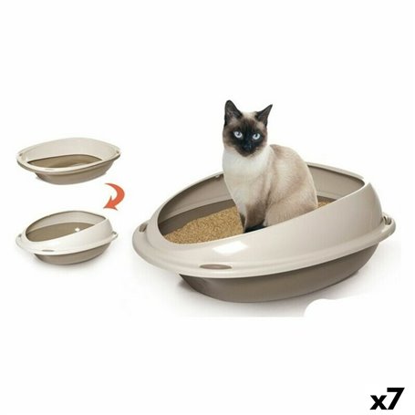 Bac à litière pour chats Georplast GP10533 57 x 40 x 19 cm (7 Unités) 