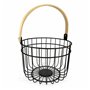 Panier décoratif Quttin Rustic Ronde 4 mm 28 x 26,5 x 22 cm (12 Unités