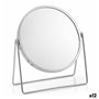 Miroir Grossissant Confortime Argenté 17 cm (12 Unités)