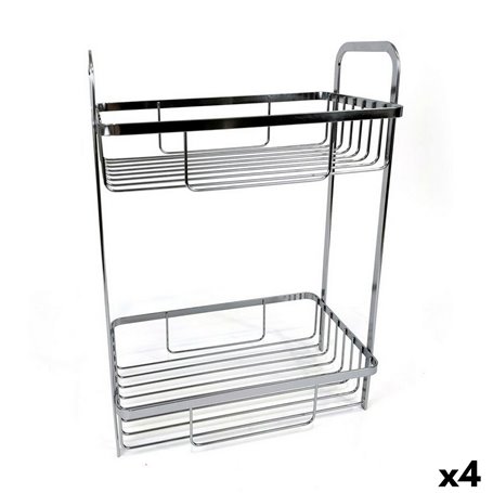 Etagère de salle de bains Confortime Chromed Argenté 29 x 18 x 39 cm (