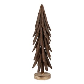 Sapin de Noël Marron Bois de paulownia 27 x 27 x 88 cm