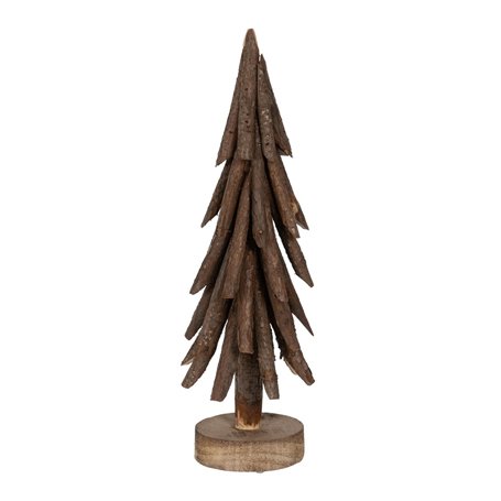 Sapin de Noël Marron Bois de paulownia 21 x 21 x 60 cm