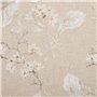 Coussin Polyester Coton Beige Fleurs 60 x 40 cm