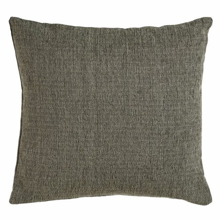 Coussin Polyester Coton Gris 45 x 45 cm