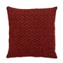 Coussin Polyester Bordeaux 45 x 45 cm