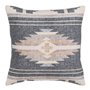 Coussin Coton Beige Gris 45 x 45 cm