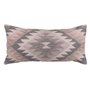 Coussin Coton Gris Rose 30 x 60 cm