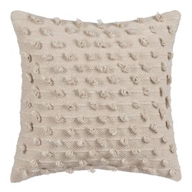 Coussin Coton Beige 45 x 45 cm