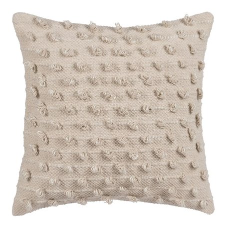 Coussin Coton Beige 45 x 45 cm