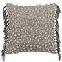 Coussin Coton Noir Beige 45 x 45 cm