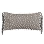 Coussin Coton Noir Beige 30 x 60 cm