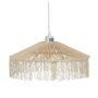 Suspension Beige Papier Fer 220-240 V 41 x 41 x 17 cm