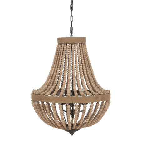 Suspension Naturel Métal bois de chêne 220-240 V 60 x 60 x 80 cm