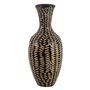 Vase Noir Beige 25 x 25 x 59 cm