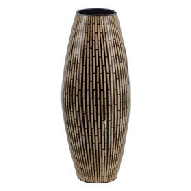 Vase Noir Beige 20 x 20 x 50 cm