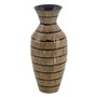 Vase Noir Beige Bambou 22 x 22 x 52 cm