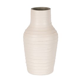 Vase Blanc Céramique 17 x 17 x 30 cm