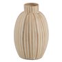 Vase Blanc Beige Bambou 24 x 24 x 37 cm