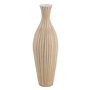 Vase Blanc Beige Bambou 20 x 20 x 64 cm