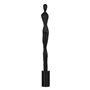 Figurine Décorative Noir Femme 9,5 x 9,5 x 90 cm