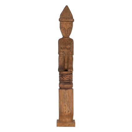 Figurine Décorative Naturel Africain 14 x 14 x 88,5 cm