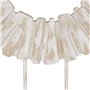 Sculpture Blanc Beige Bague 45 x 10 x 59 cm