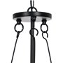 Suspension Noir Verre Fer 220-240 V 35 x 35 x 72 cm