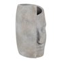 Vase Gris Ciment Visage 18,5 x 16 x 27,5 cm