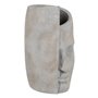 Vase Gris Ciment Visage 21 x 18 x 32,5 cm