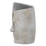 Vase Gris Ciment Visage 21 x 18 x 32,5 cm