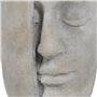 Vase Gris Ciment Visage 21 x 18 x 32,5 cm