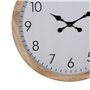 Horloge Murale Blanc Bois 60 x 60 x 6,5 cm