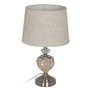 Lampe Beige Argenté Métal Verre 10 W 27 x 27 x 44 cm