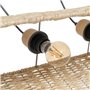 Suspension Noir Naturel Fer 220-240 V 77 x 27 x 92 cm