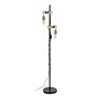 Lampadaire Noir Beige Bois Fer 26 x 26 x 149 cm