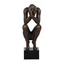 Figurine Décorative Noir Cuivre Homme 16 x 19 x 47 cm