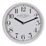 Horloge Murale Blanc Bois Verre 22 x 22 x 4,5 cm