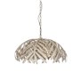 Suspension Blanc Métal Volets 220-240 V 75 x 75 x 40 cm