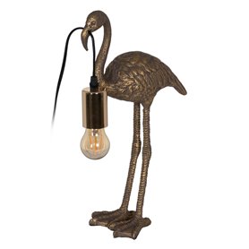 Lampe Flamingo Doré Polyrésine 40 W 23 x 11,5 x 39,5 cm