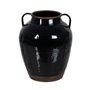 Vase Noir Fer 23 x 23 x 28,5 cm