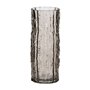 Vase Gris Verre 10 x 10 x 25,5 cm